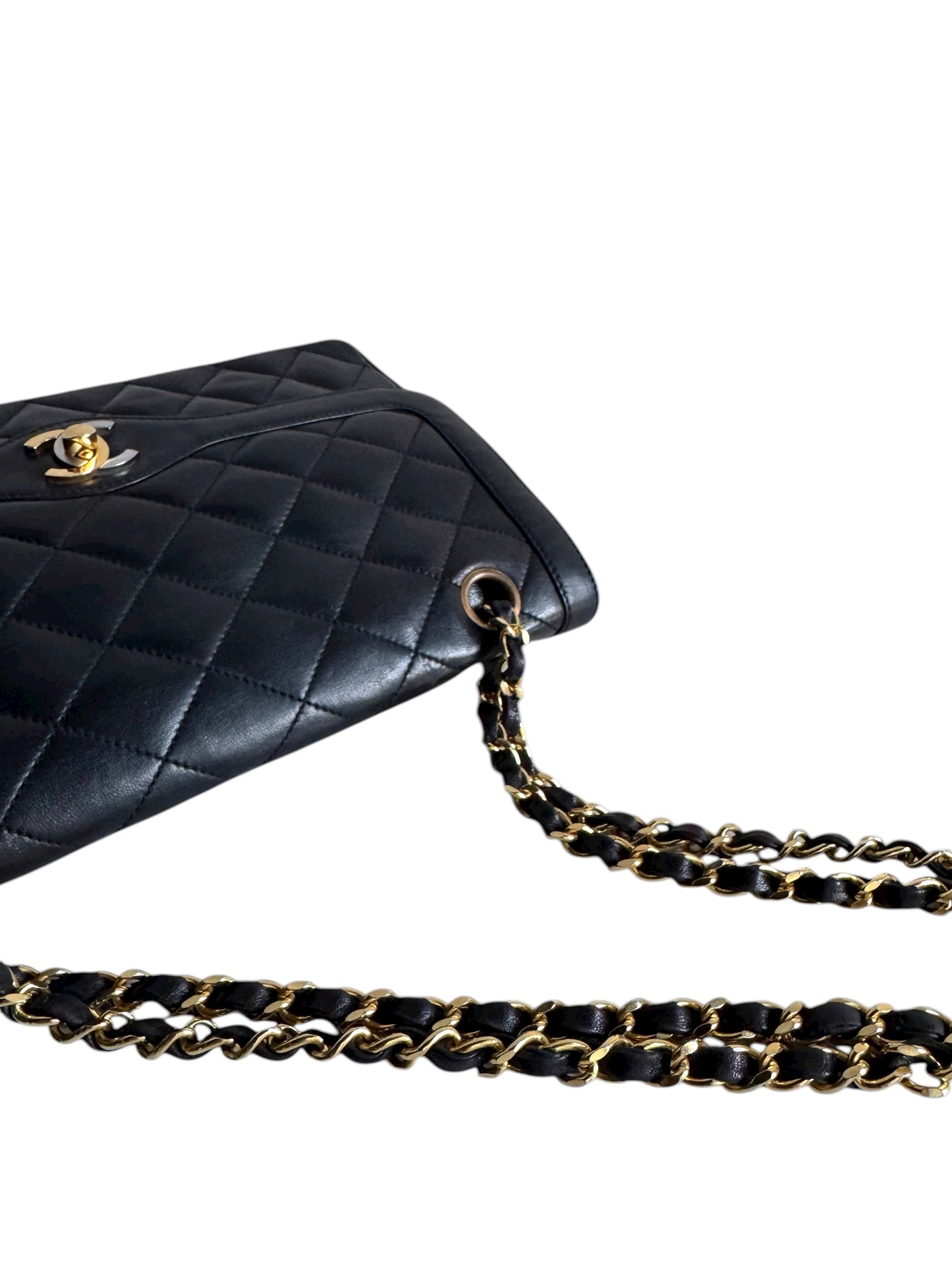 CHANEL Lambskin Quilted Medium Double Flap Bag