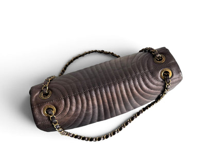 CHANEL Metallic Calfskin Degrade East West Flap