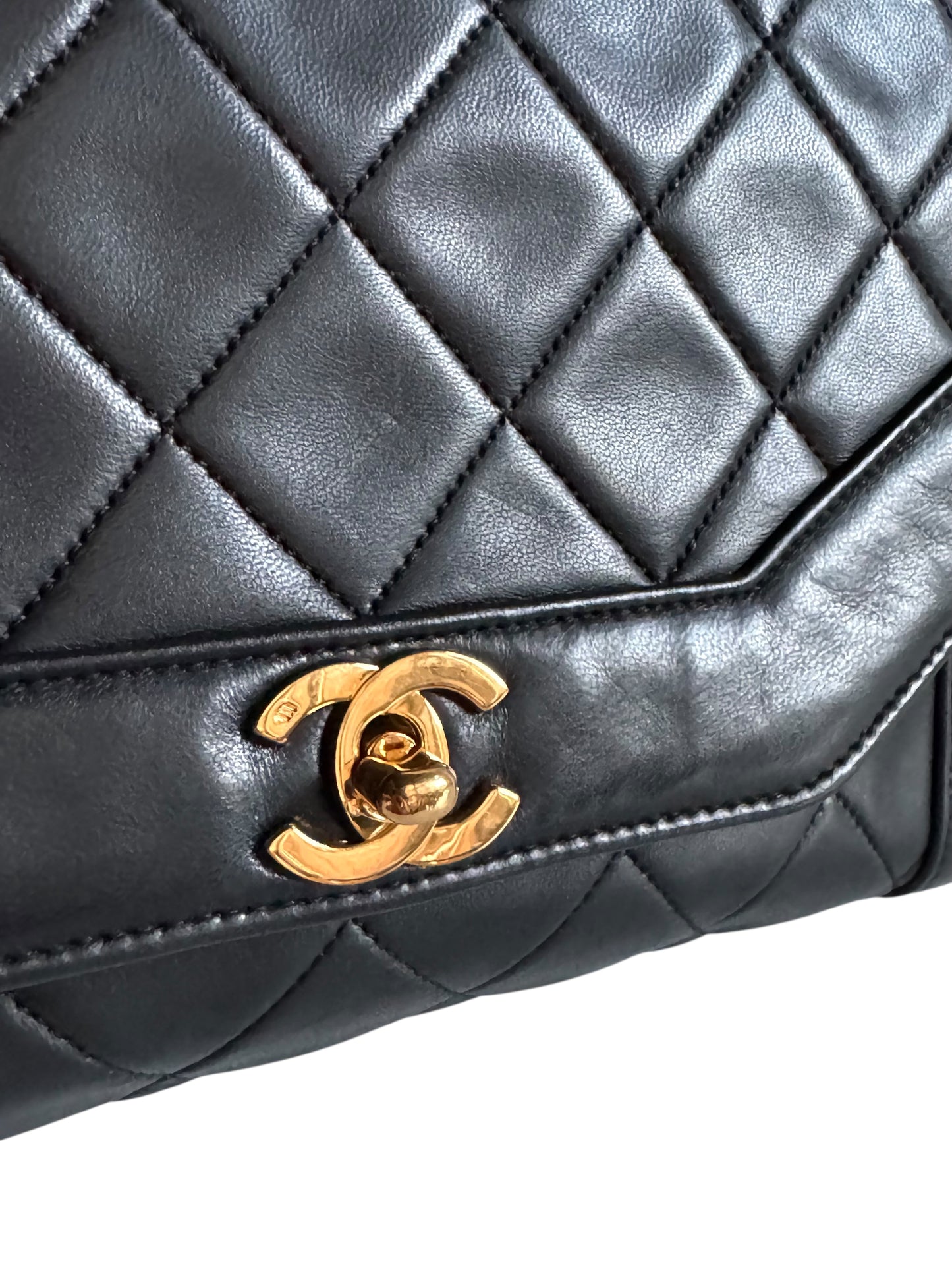 CHANEL Lambskin Black Flap Bag