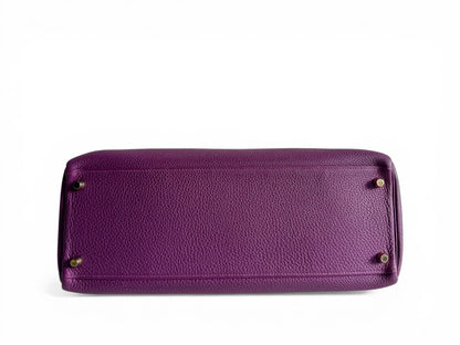 HERMES Kelly 35 Clemence Anemone