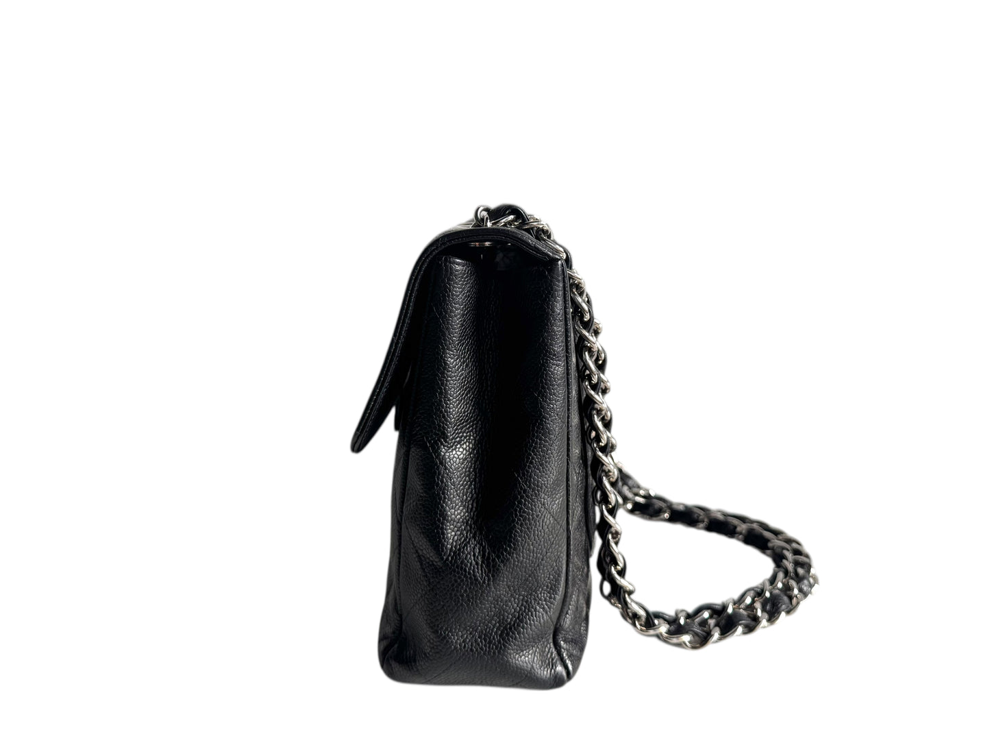 CHANEL Caviar Jumbo Single Flap Bag