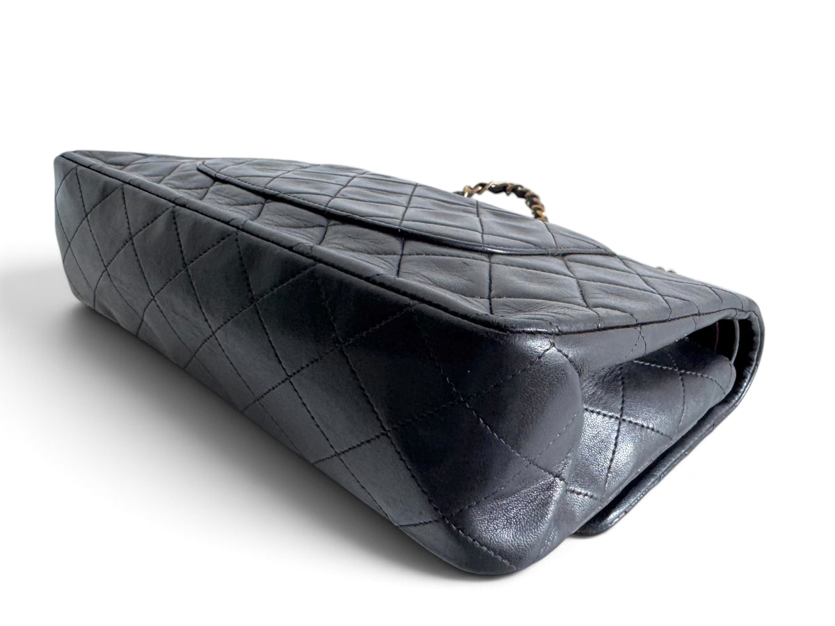 CHANEL Lambskin Quilted Medium Double Flap