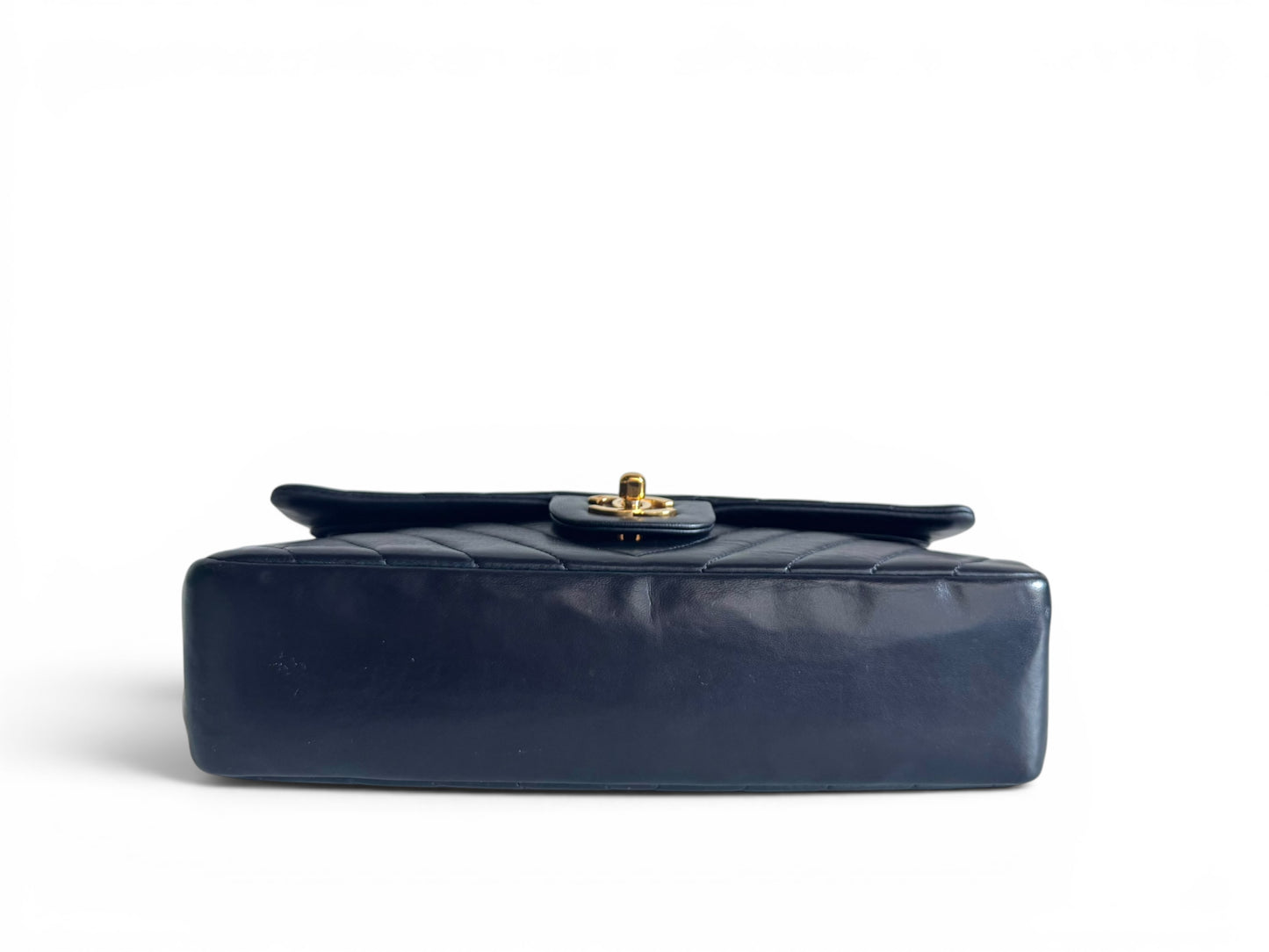 CHANEL Lambskin Chevron Medium Double Flap Bag