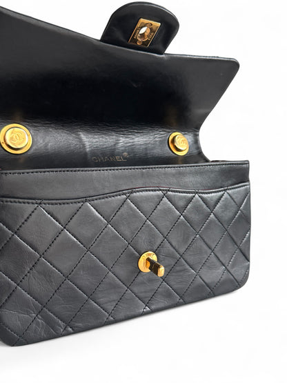 Chanel Lambskin Matelasse Flap Chain Handle Bag