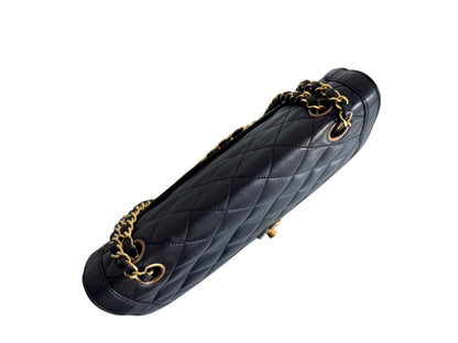 CHANEL Lambskin Quilted Medium Double Flap Bag