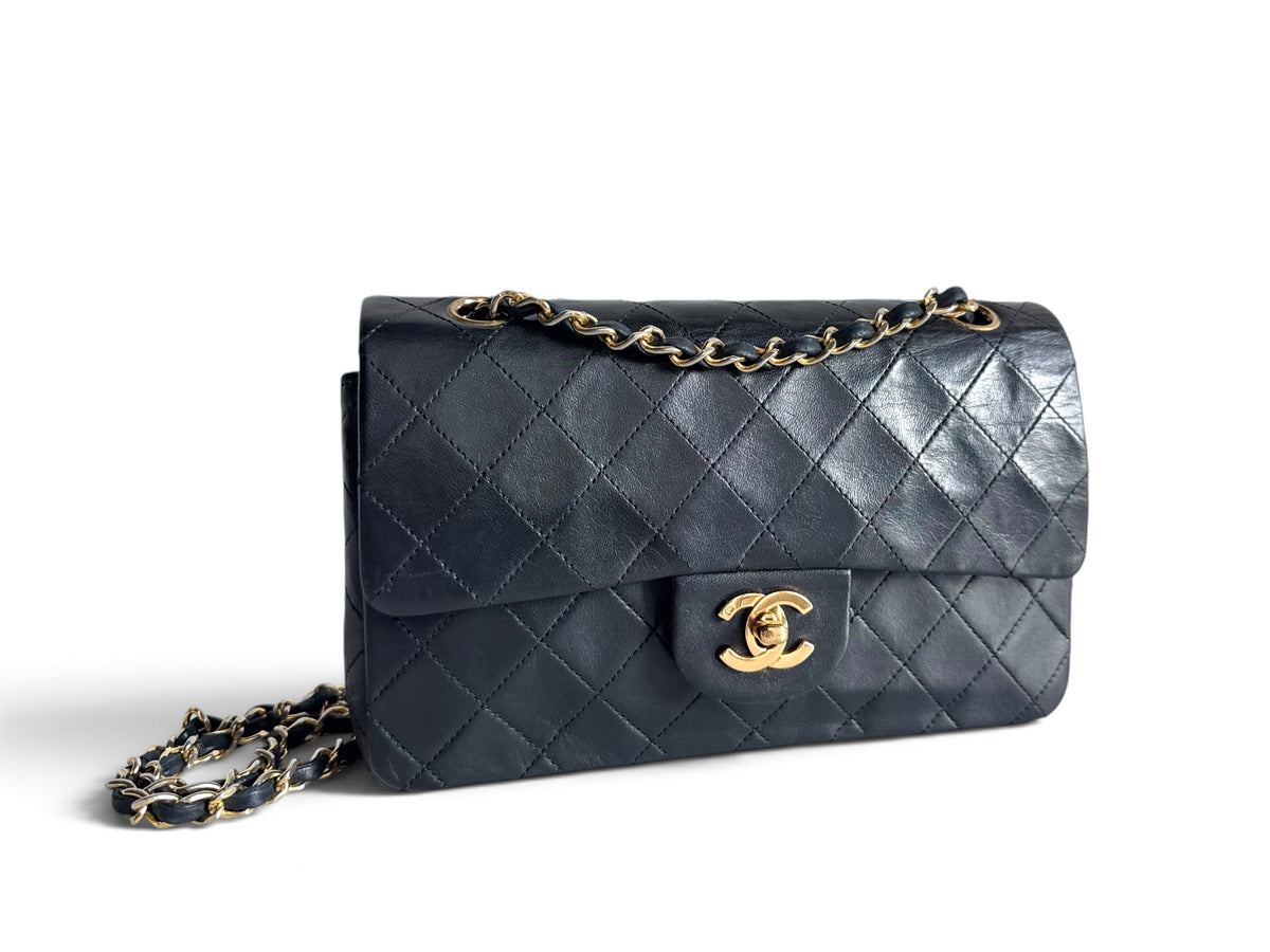 CHANEL Lambskin Quilted Small Double Flap