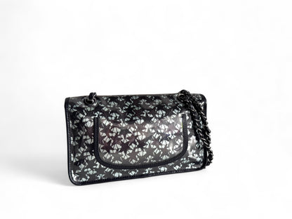 CHANEL Metallic Lambskin PVC Star Medium Single Flap Bag