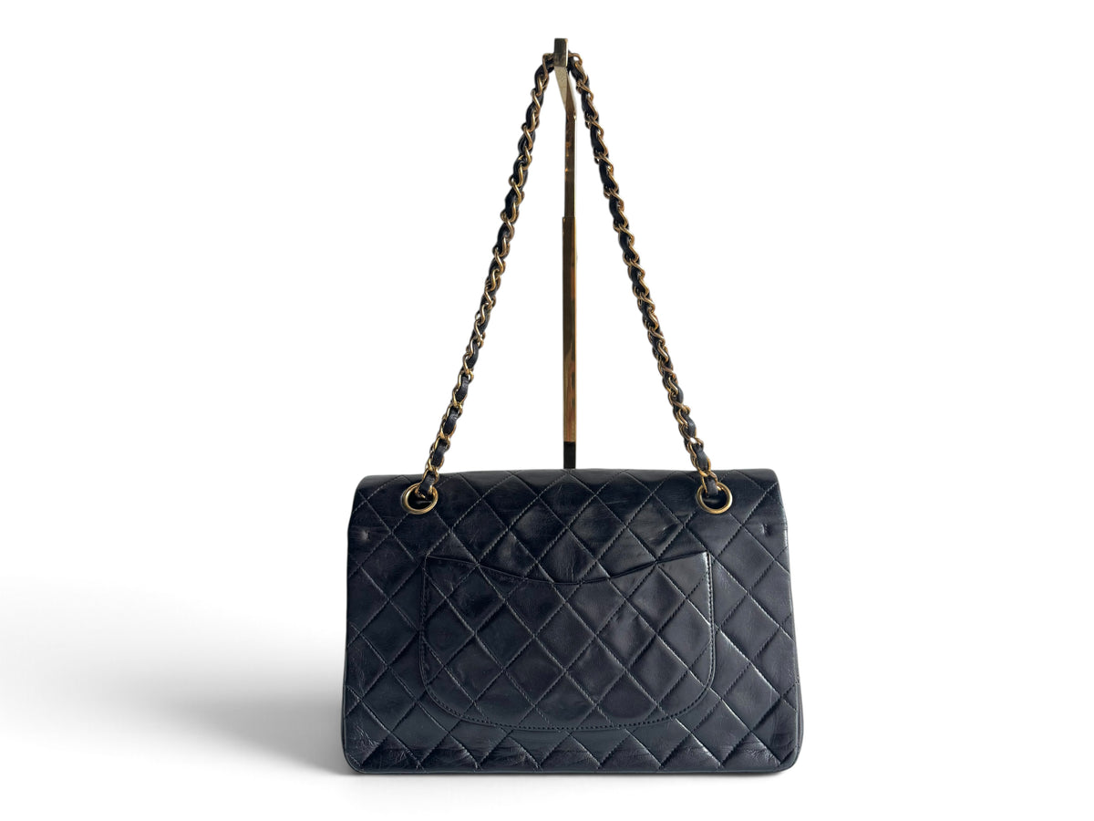CHANEL Lambskin Quilted Medium Double Flap
