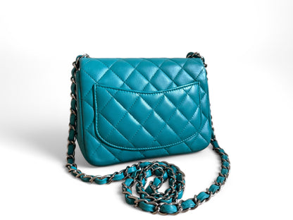 CHANEL Lambskin Quilted Mini Square Flap