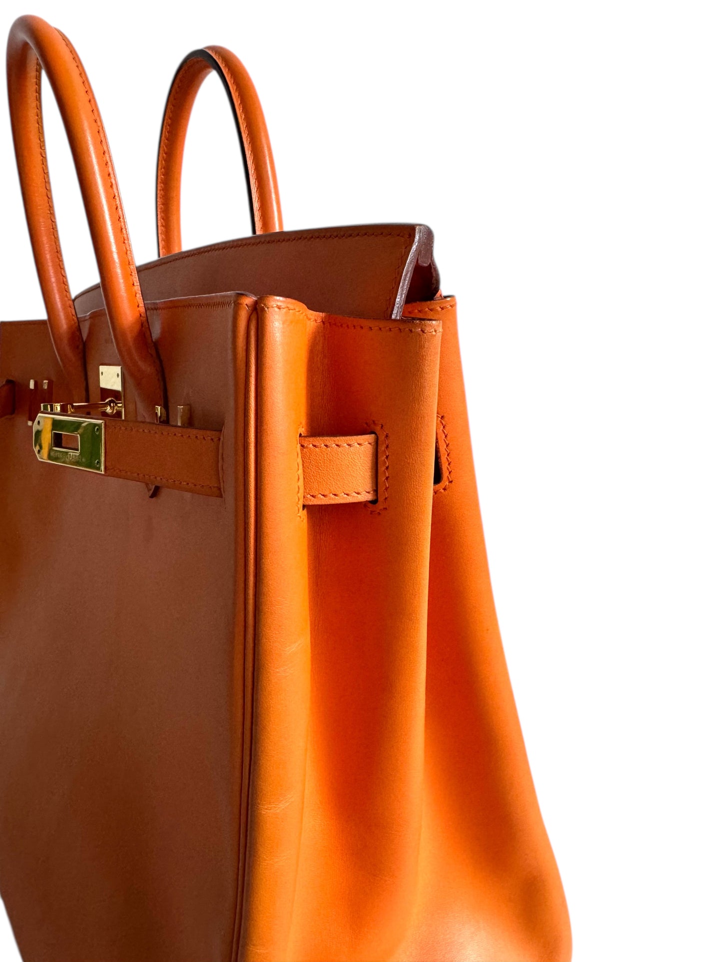 HERMES Box Calfskin Leather HAC Birkin 32
