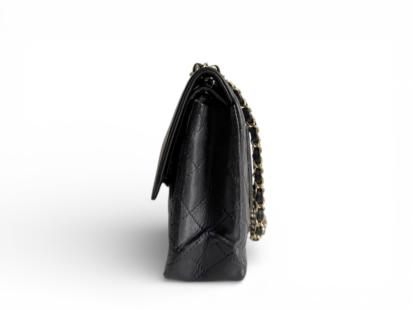 CHANEL Lambskin Quilted Medium Double Flap Bag