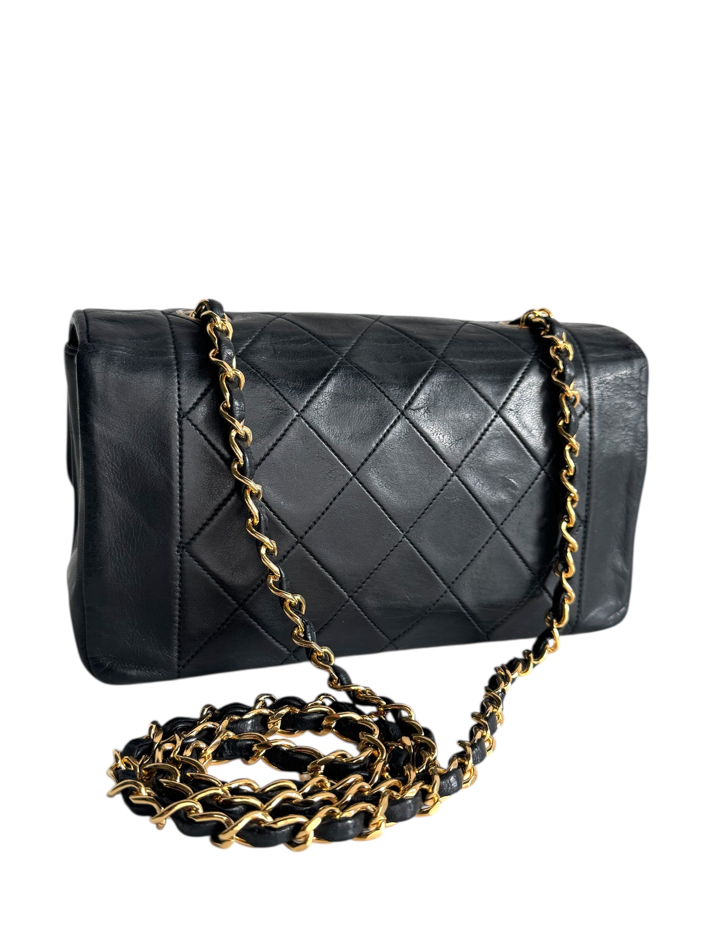 CHANEL Vintage Lambskin Small Diana Flap Bag