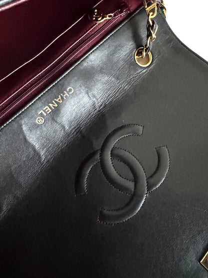 CHANEL Lambskin Black Flap Bag
