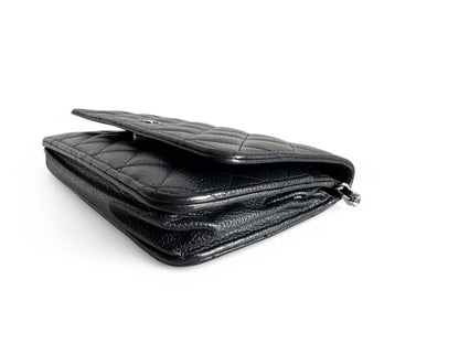 CHANEL Caviar Quilted Wallet on Chain WOC