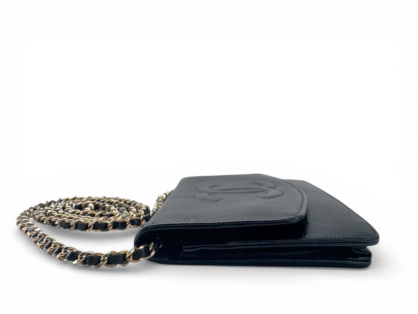 CHANEL Caviar Timeless CC Wallet On Chain WOC