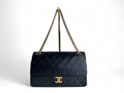 CHANEL Lambskin Medium Mademoiselle Double Flap
