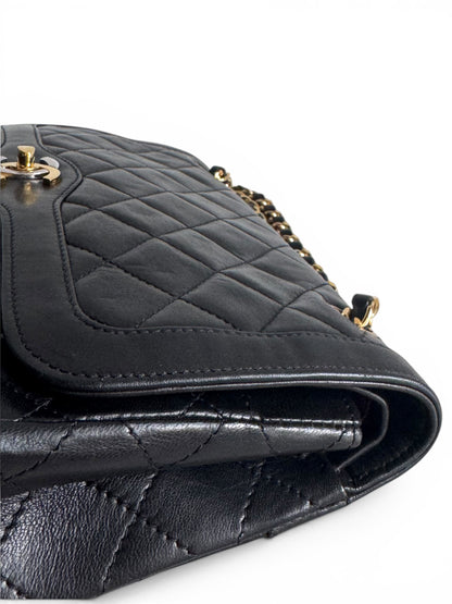 CHANEL Lambskin Quilted Medium Double Flap