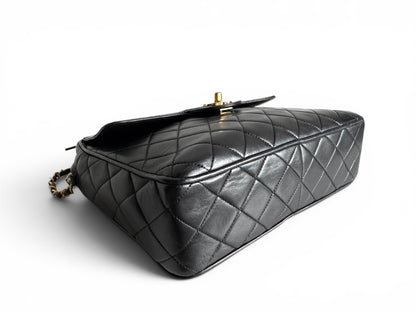 Chanel Lambskin Quilted Flap Camera Tassel Case