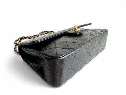 CHANEL Matelasse Double Flap Bag Black