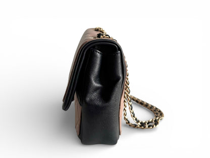 CHANEL Calfskin Quilted Medium Graphic Flap