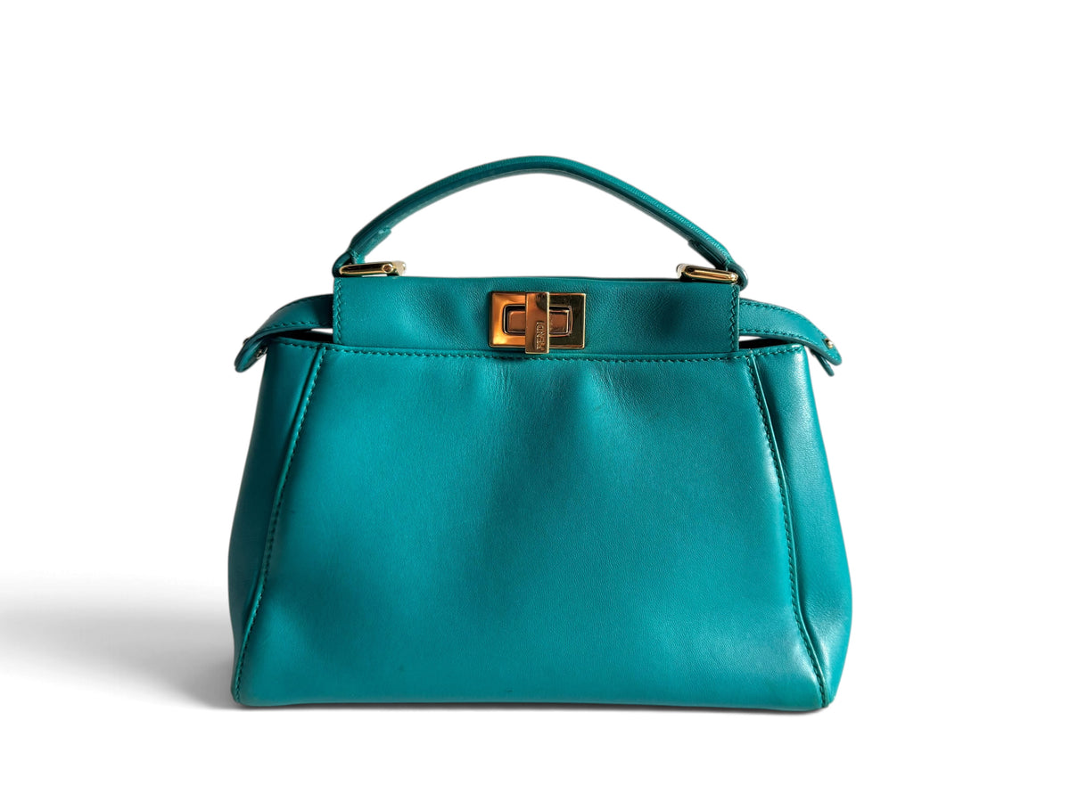 FENDI Mini Peekaboo Satchel Bag