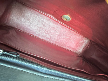 CHANEL Lambskin Half Moon Flap Bag