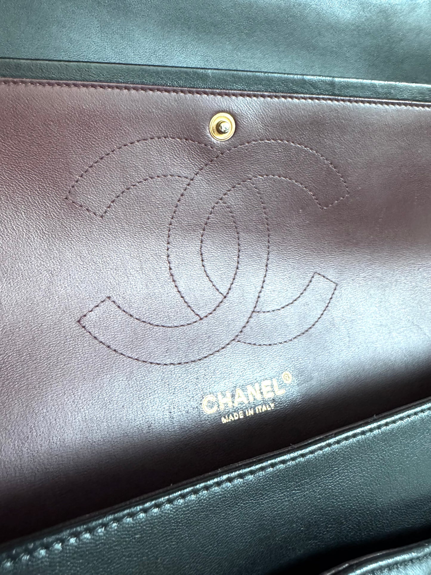 CHANEL Lambskin Quilted Jumbo Double Flap