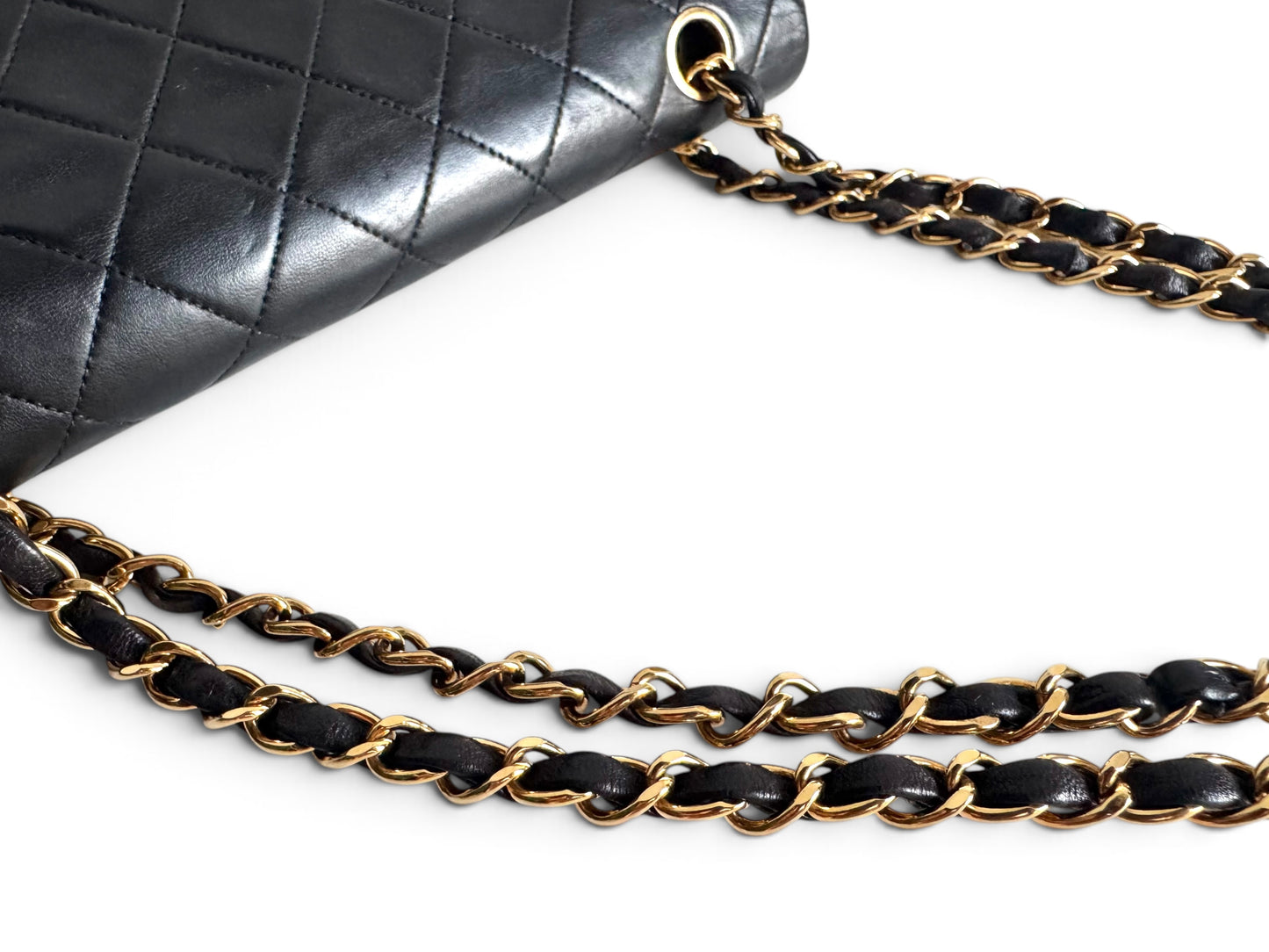 CHANEL Lambskin Quilted Medium Double Flap