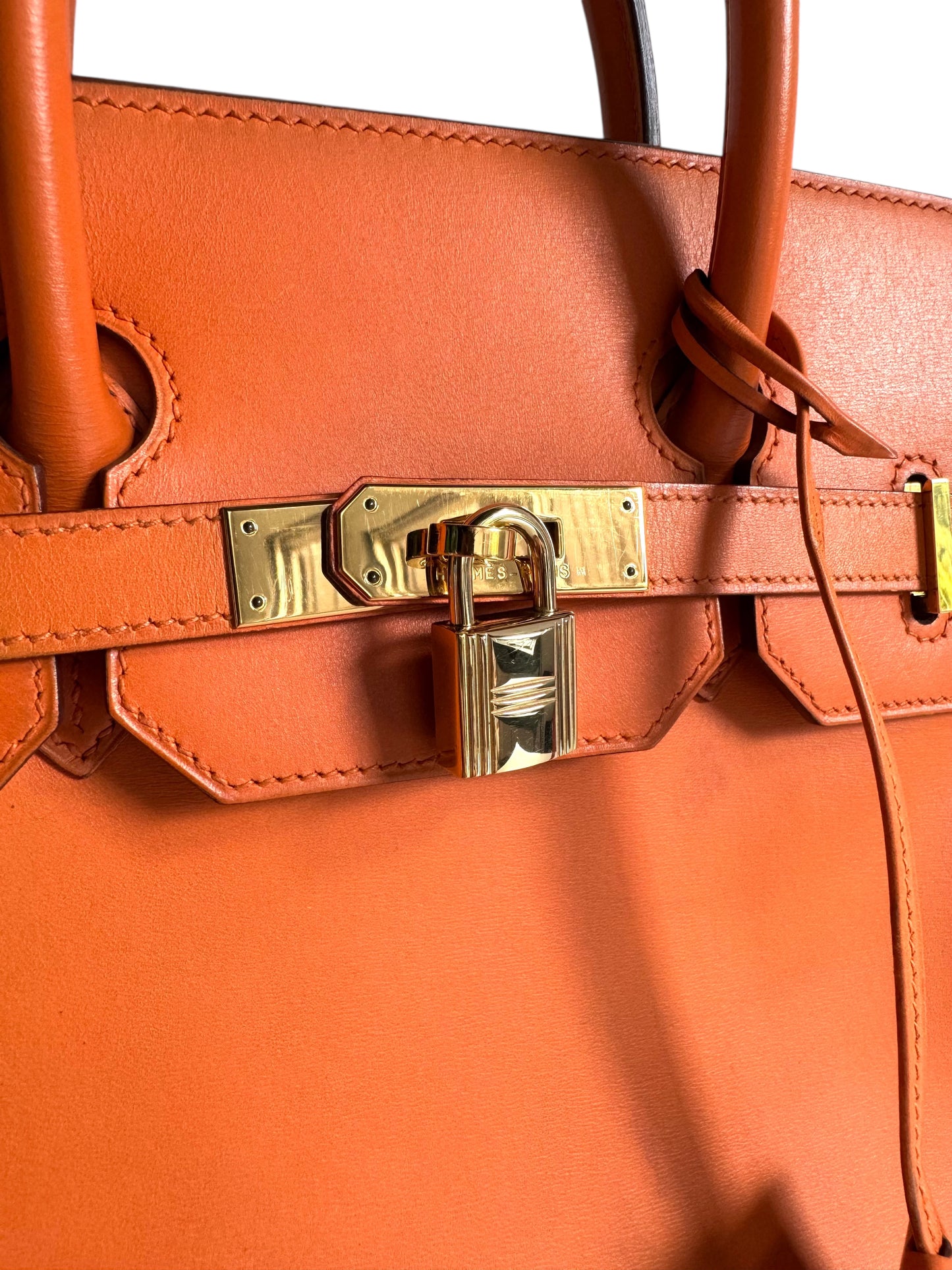 HERMES Box Calfskin Leather HAC Birkin 32