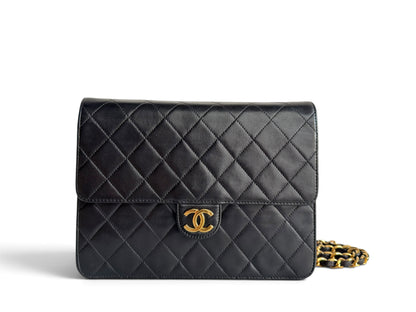 CHANEL Lambskin Quilted Timeless Single Flap