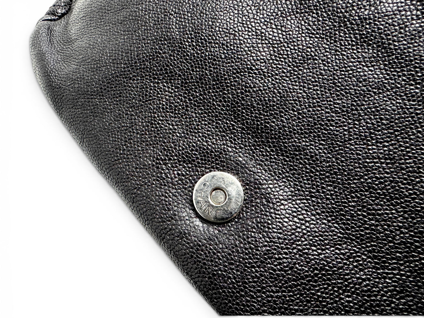 CHANEL Black Quilted Caviar Leather Pocket in the City Flap Shoulder Bag