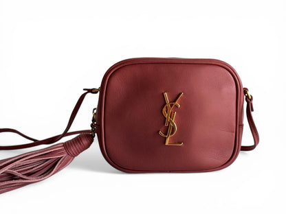 SAINT LAURENT Nappa Monogram Blogger Bag
