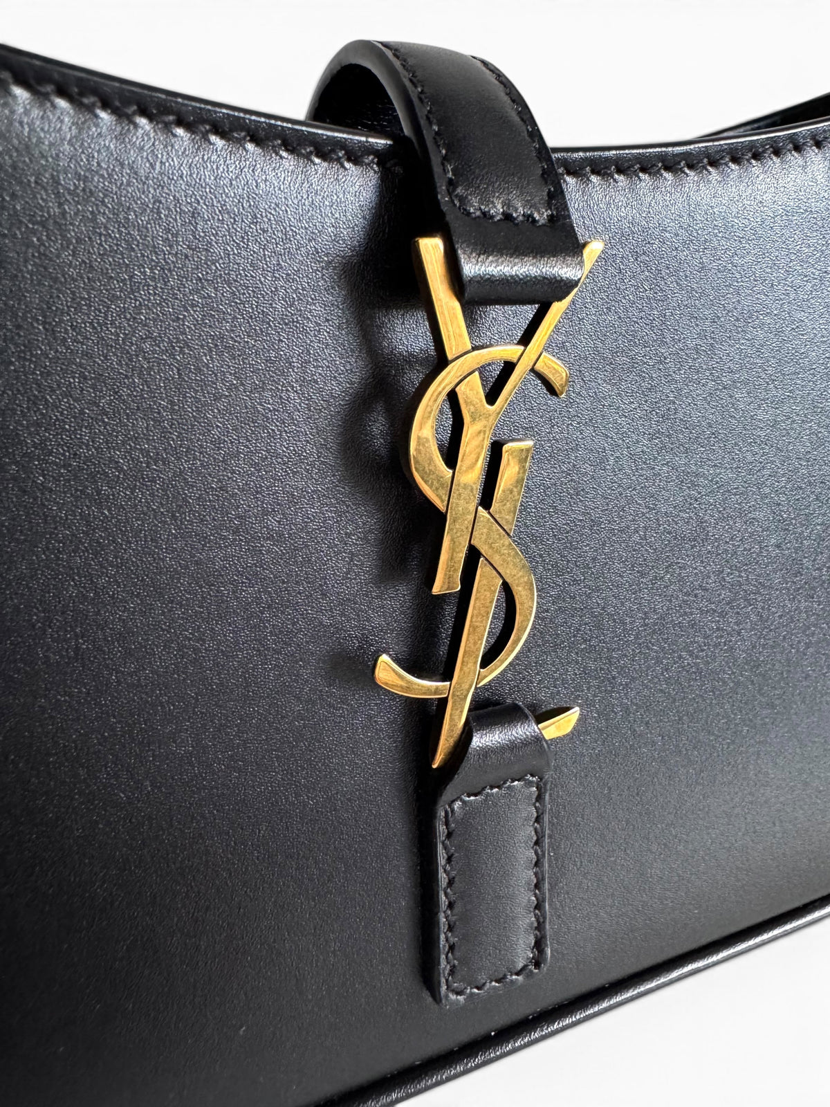 SAINT LAURENT Smooth Calfskin Le 5 A 7 Mini Hobo Bag