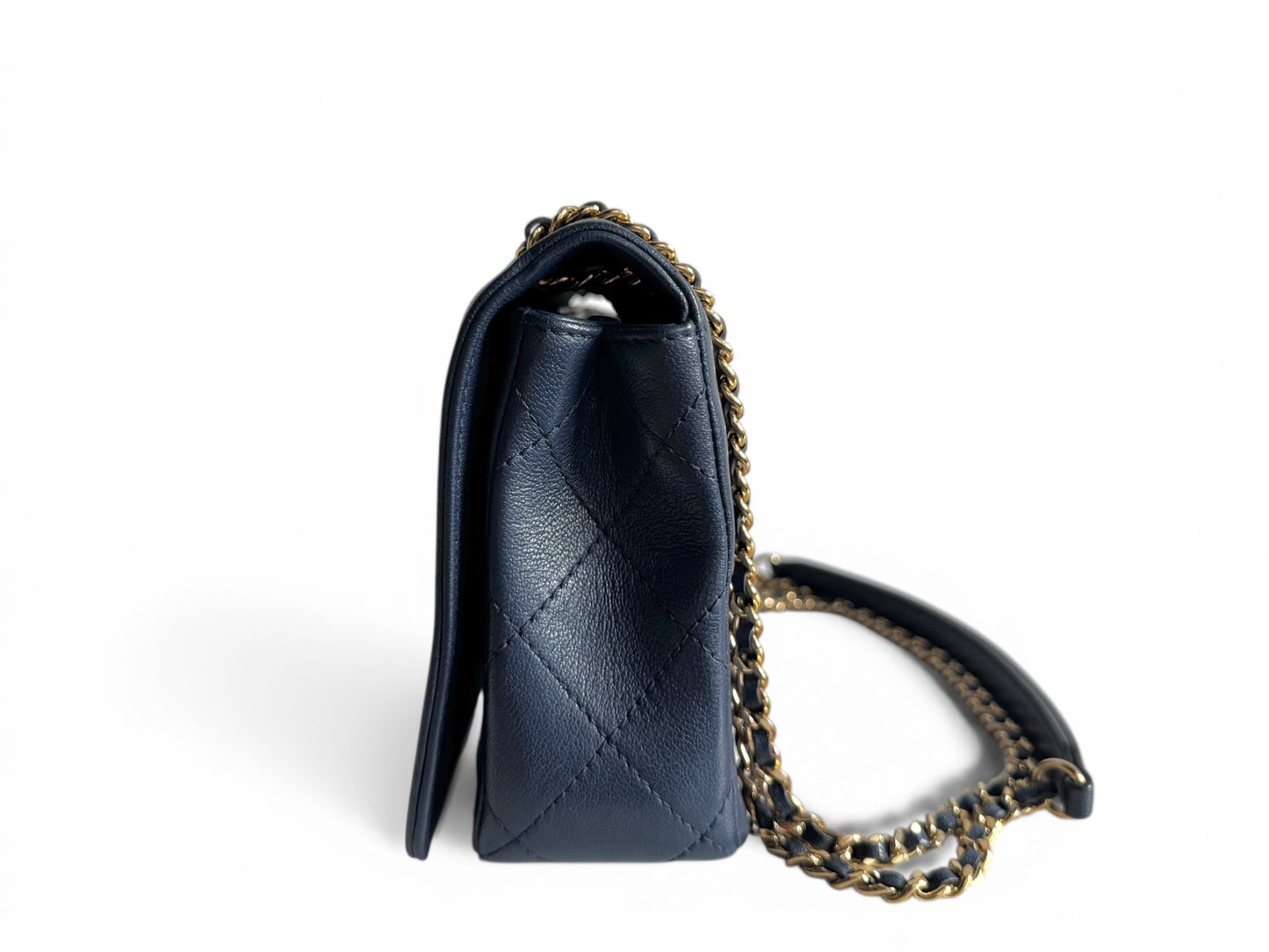 CHANEL Sheepskin Quilted Mademoiselle Flap Bag Tasche