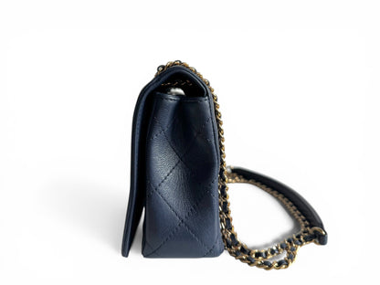 CHANEL Sheepskin Quilted Mademoiselle Flap Bag Tasche