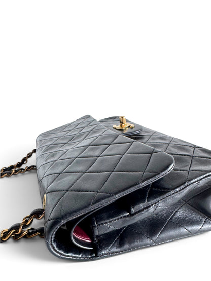 CHANEL Lambskin Quilted Medium Double Flap
