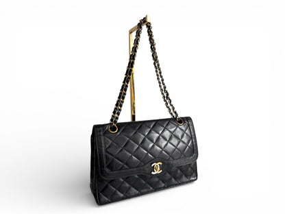 CHANEL Lambskin Quilted Medium Double Flap Bag