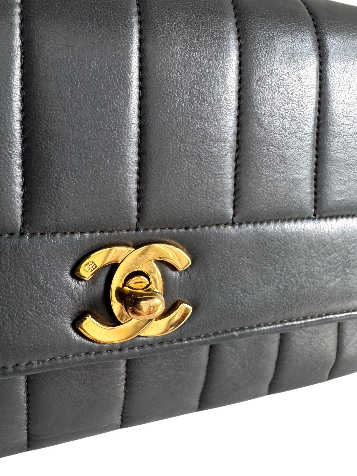 CHANEL Lambskin Vertical Flap Bag