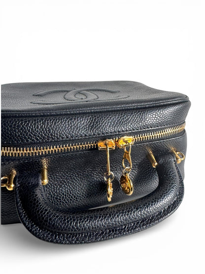 CHANEL Caviar Timeless CC Vanity Case