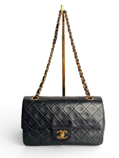CHANEL Lambskin Quilted Small Double Flap