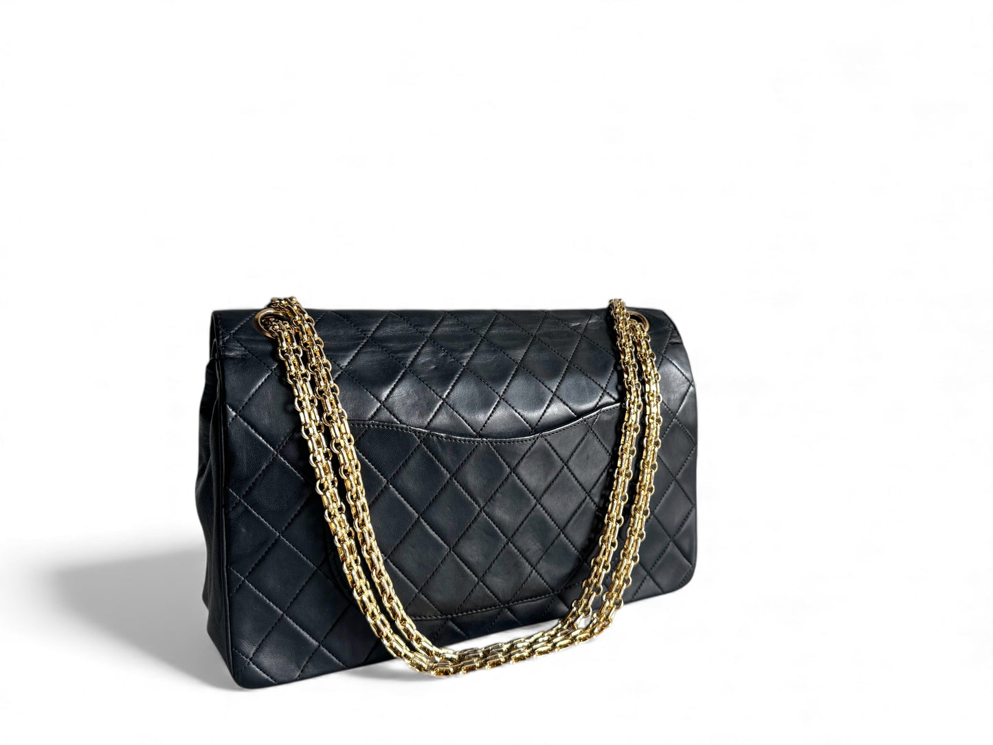 CHANEL Lambskin Medium Mademoiselle Double Flap