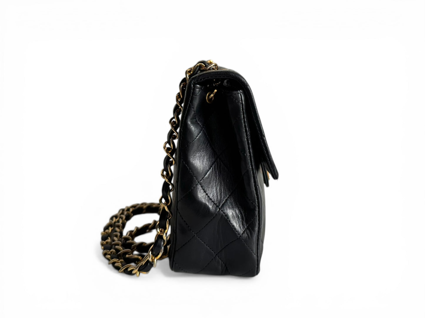 CHANEL Lambskin Quilted Small Single Flap
