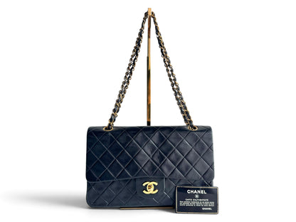 CHANEL Lambskin Quilted Medium Double Flap