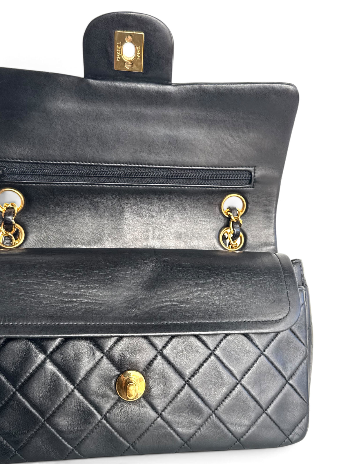 CHANEL Lambskin Quilted Small Double Flap