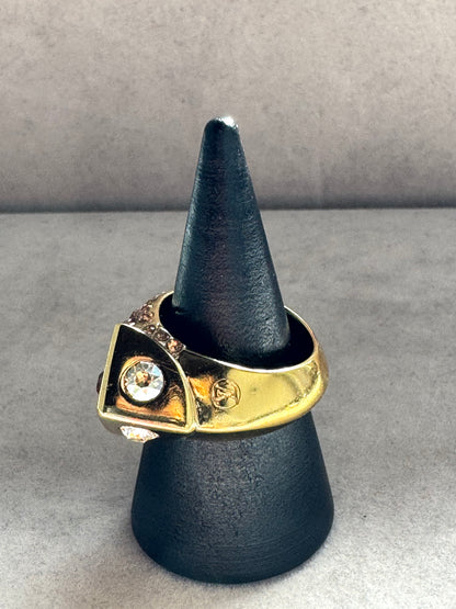 LOUIS VUITTON Crystals Trunkies Ring