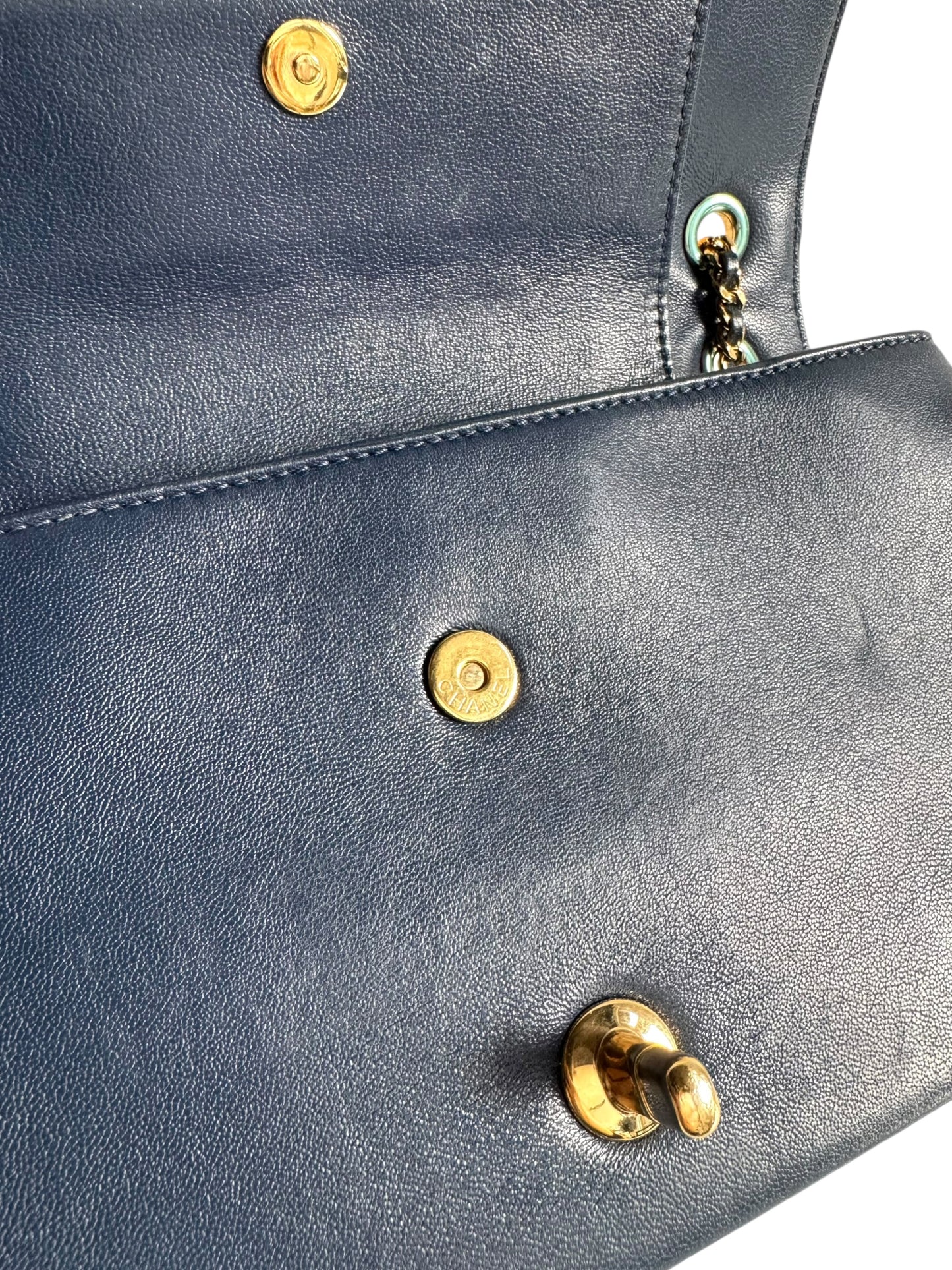 CHANEL Sheepskin Quilted Mademoiselle Flap Bag Tasche