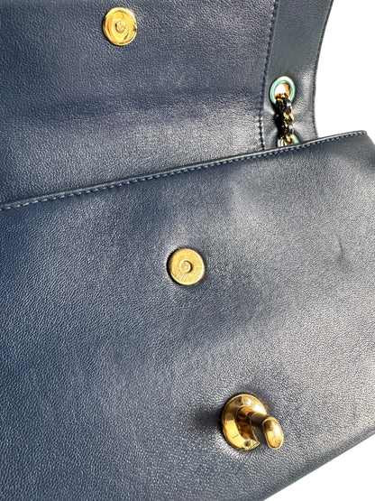 CHANEL Sheepskin Quilted Mademoiselle Flap Bag Tasche