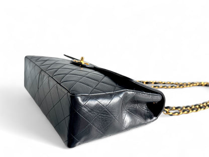 CHANEL Medium Lambskin Matelasse Single Flap Chain Bag