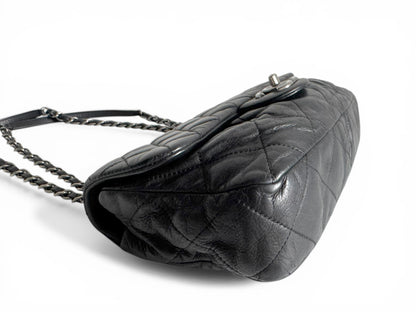 CHANEL Iridescent Lambskin Quilted East West Flap Bag