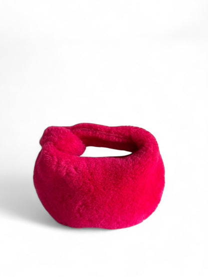 Bottega Veneta Jodie Mini Faux Fur Pink